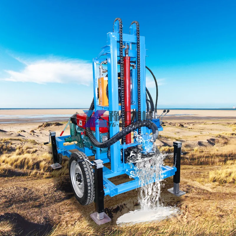 جهاز حفر آبار المياه بالديزل الصغير من Yugong آلة حفر آبار المياه العميقة ذات العيار الكبير