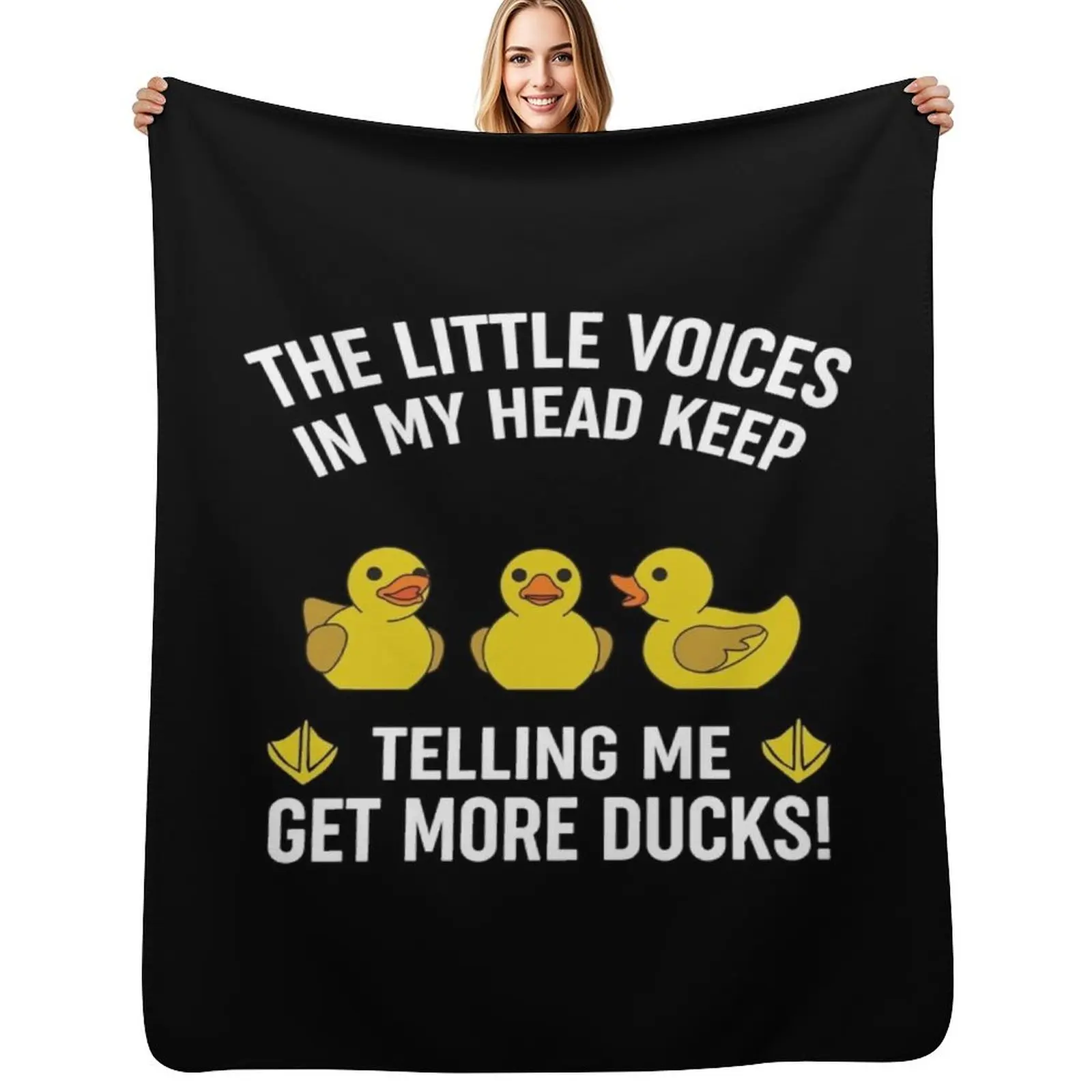 

Funny Rubber Duck Quack Duck Throw Blanket For Sofa Thin Luxury Designer Luxury Warm Blankets
