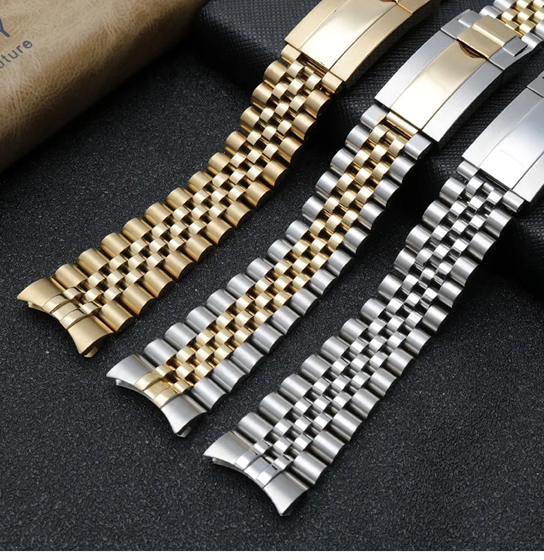 Watch Band For For Rolex DAYTONA SUBMARINER SUP GMT DATEJUST Solid Stainless Steel Strap Watch Accessories Watch Bracelet Chain