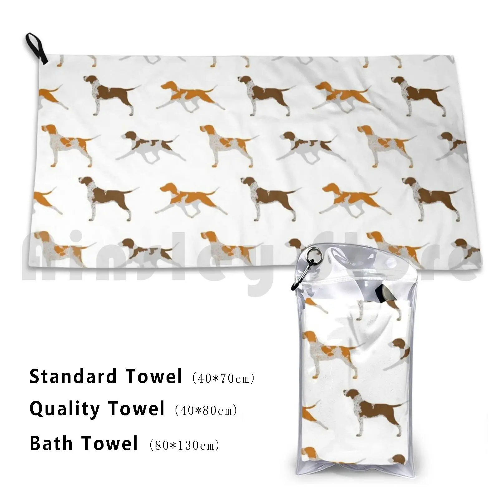 Bracco Italiano Toalla de Baño Cojín de Playa Bracco Italiano Bracco Italiano Bracco Perro Naranja Y Blanco