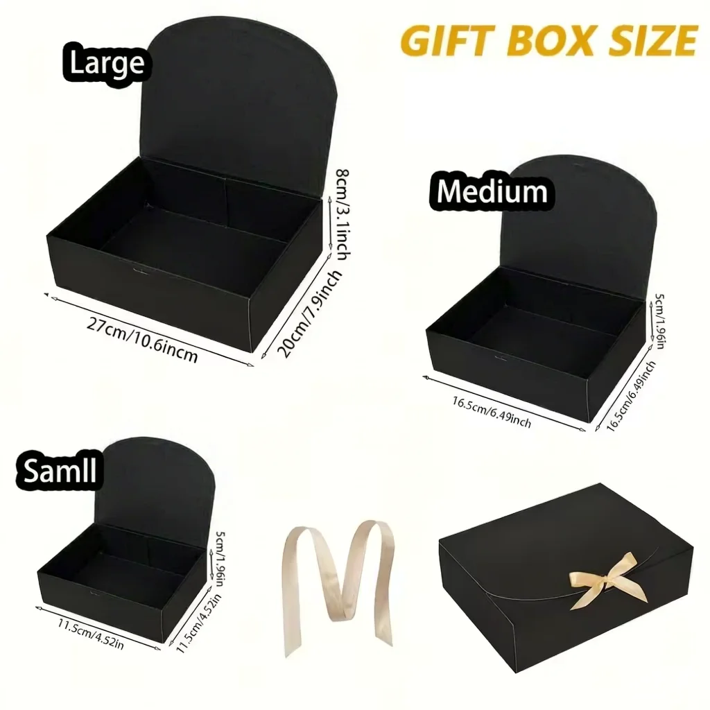 5 Stück Geschenkboxen mit Deckel Kraftpapier-Geschenkboxen für Geschenke Hochzeit Weihnachten Geburtstag Party Brautjungfern-Antragsboxen – Detail 5