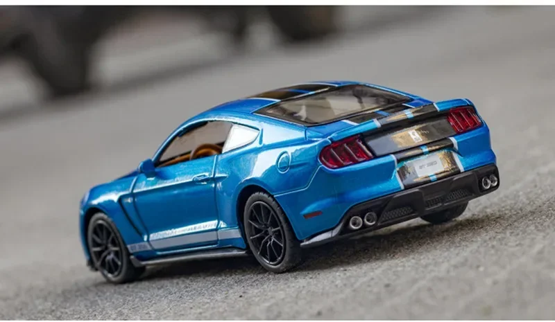 1:32 フォード マスタング シェルビー GT350 合金スーパーカーモデルおもちゃの車高シミュレーションプルバックおもちゃ車両ギフト A191 ファッション装飾品 A
