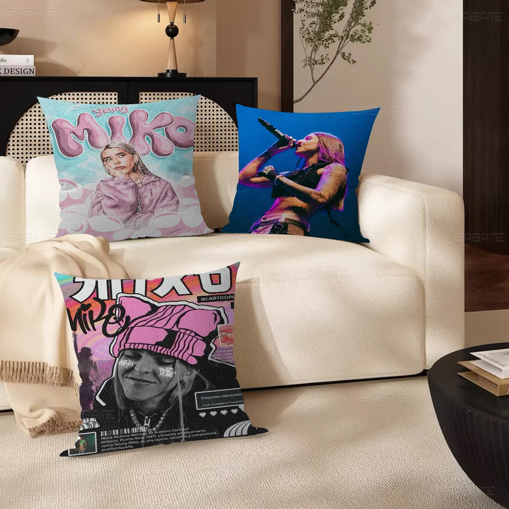 Singer Young Miko Pillowcase toon Gift Cushion Cover Bedroom Home Sofa Chair Seat Decor pillow case