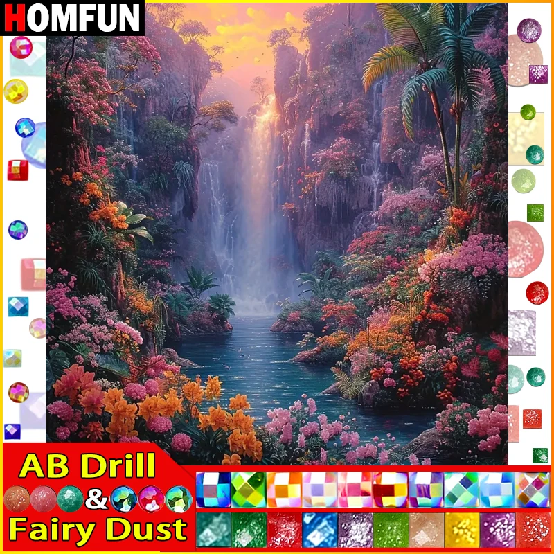 HOMFUN Fairy Dust AB DIY 5D Diamond Painting \