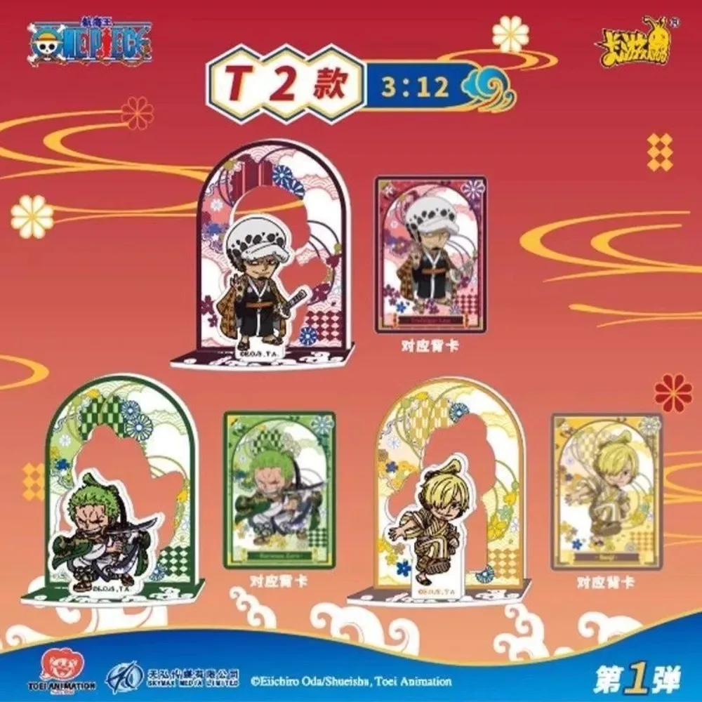 KAYOU 100% Genuine One Piece Collection Hobby Cards Monkey D. Luffy Kaido Zoro Sanji Stand Up Desktop Decoration Collection Card