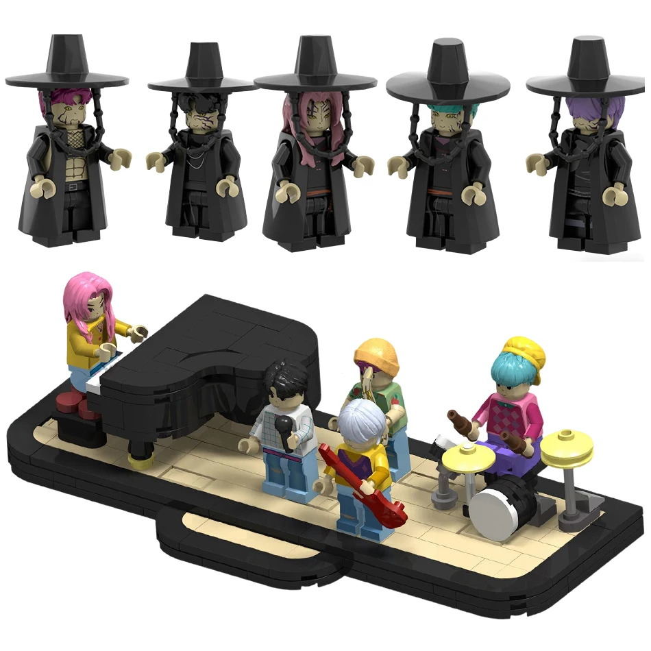 Nouveau Monster Hunt équipe pour hommes Rumizazoi assemble des blocs de construction à la main coréen hommes équipe cape bloc de construction jouet poupée en plastique