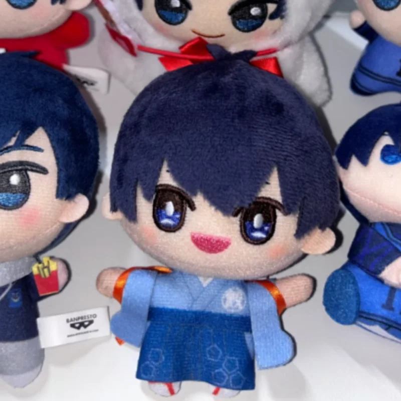스톡 오리지널 이사기 요이치 바치라 메구루 치기리 효마 나기 세이시로 미카게 레오 12cm 만화 캐릭터 봉제 인형 트렌디 선물