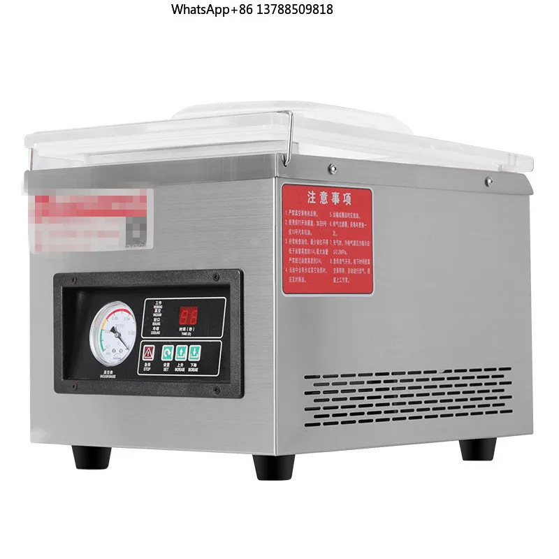Single-Chamber Automatic Electric Food Packaging Machine with  Vacuum Pump for Plastic Pouches