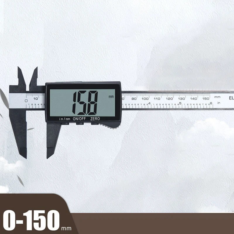 Digital Calipers Electronic Plastic Caliper Vernier Thickness Depth Gauge Micrometer Ruler Measuring Tools Instrument Pachometer