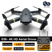 E88/E58 Professional Wide Angle RC Dron HD 4K Camera Mode Foldable Helicopter Aircraft Quadcopter Drone Kid Gift Toys