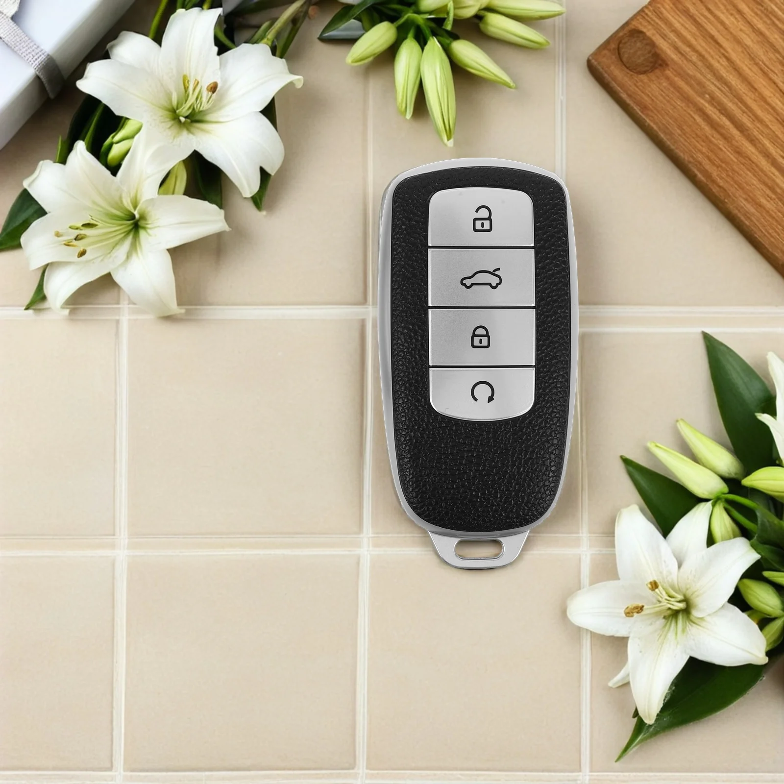 

2Pcs Protective Car Key Case Full Coverage Key Fob Cover Tpu Material Comfort Grip Lightweight for Car Remote Controls