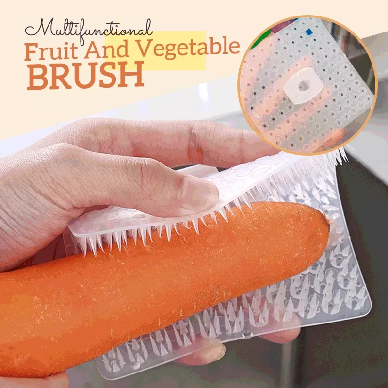 

Bendable Fruit and Vegetable Cleaning Brush Kitchen Potato Carrot Fruit and Vegetable Cleaning Brush Sink Crevice Brush