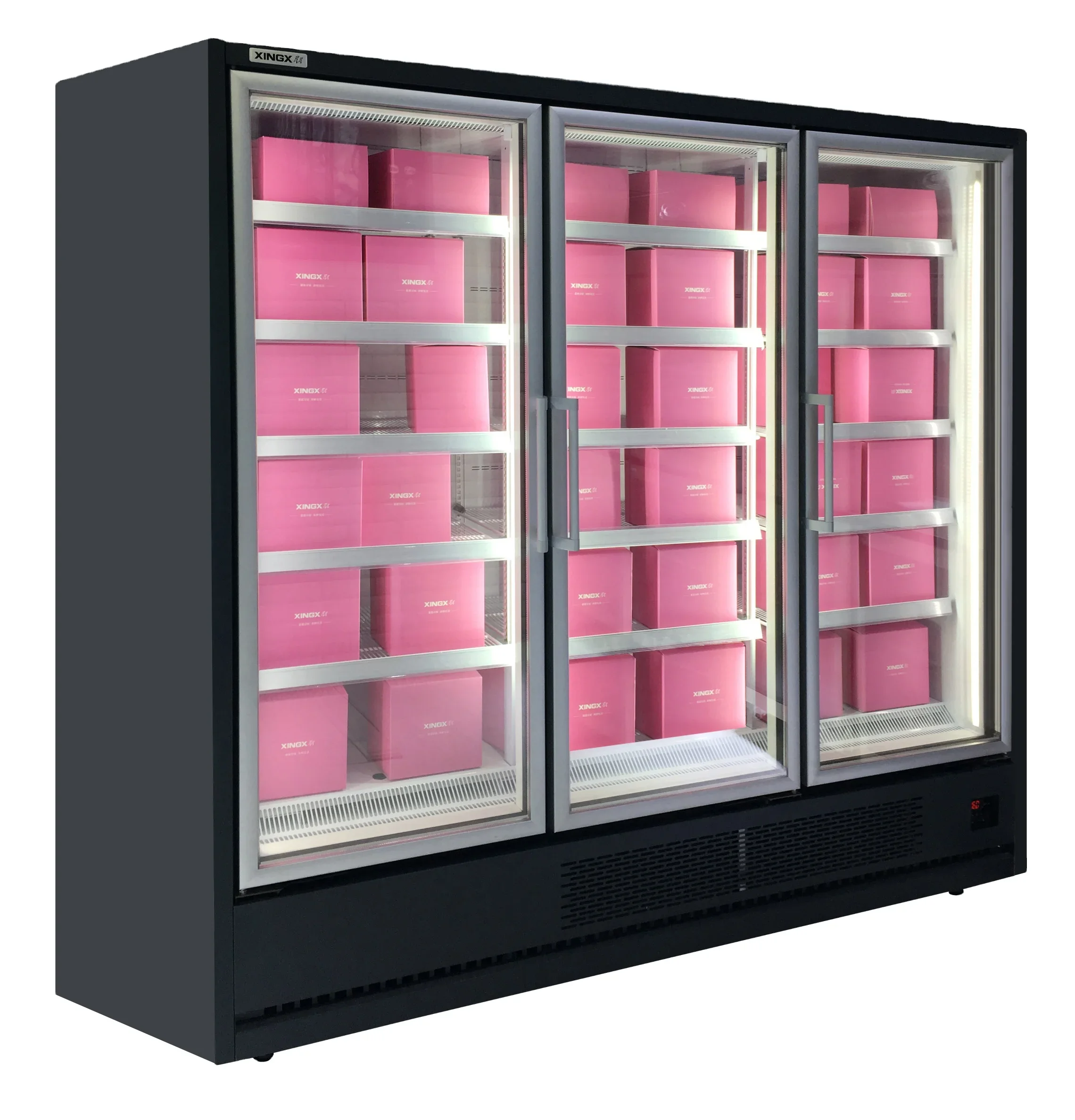 Commercial Grocery Convenience Store Supermarket Upright Display Showcase glass door chiller Freezer Refrigerator