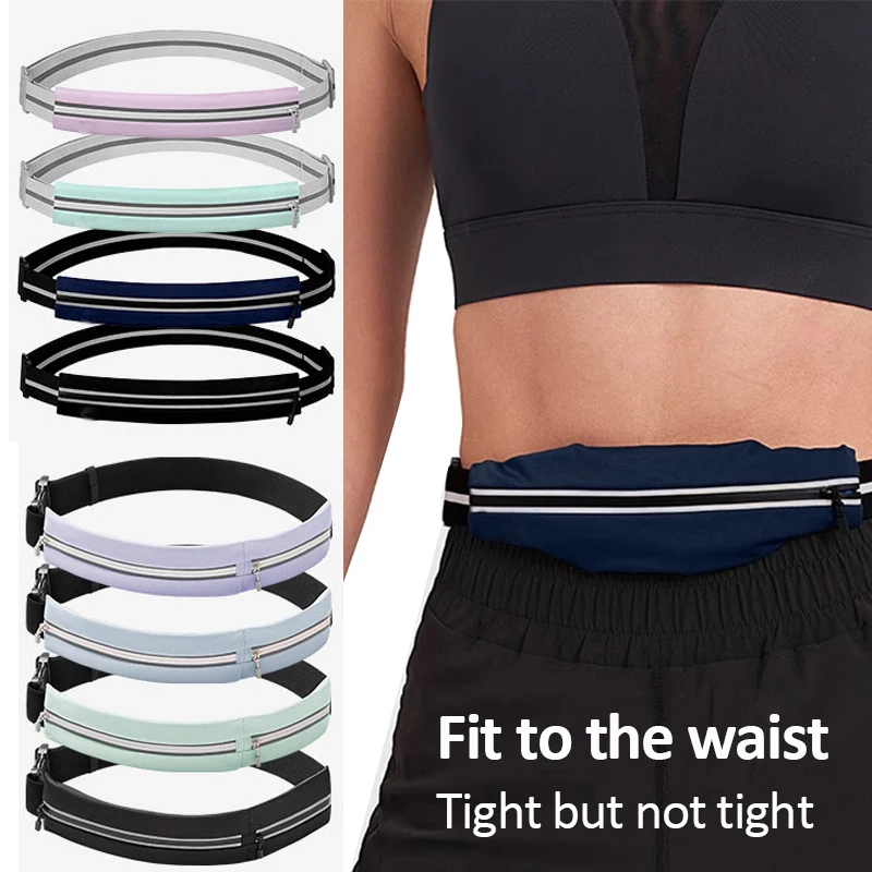 Outdoor Sports Waistband Running Belt Waist Bag for Phone Holder Small Objects Portable Storage Pocket Pouch for Walking Fitness