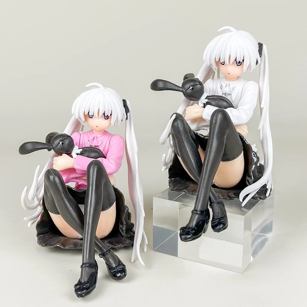 نموذج أنيمي لطيف فتاة شخصية العمل ، Kasugano Sora ، حيث نحن الأقل وحده ، يجلس معانقة الأرنب ، ديكور الغرفة ، هدية لعبة ، 9-