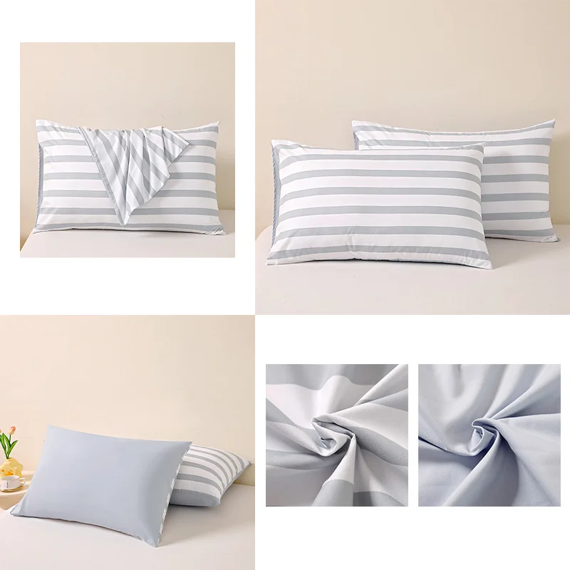 2 Pieces/1 Pair Set 40x60/50x65/50x70/50x75/50x90cm Printed Pillow Cases Pillow Cover Set