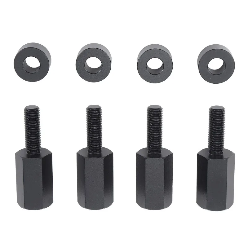 

4-Piece UTV Seat Lift Mounting Kits - 2-Inch Black Seat Risers, Sturdy & Durable Construction, Reliable Replacement for Can-Am M