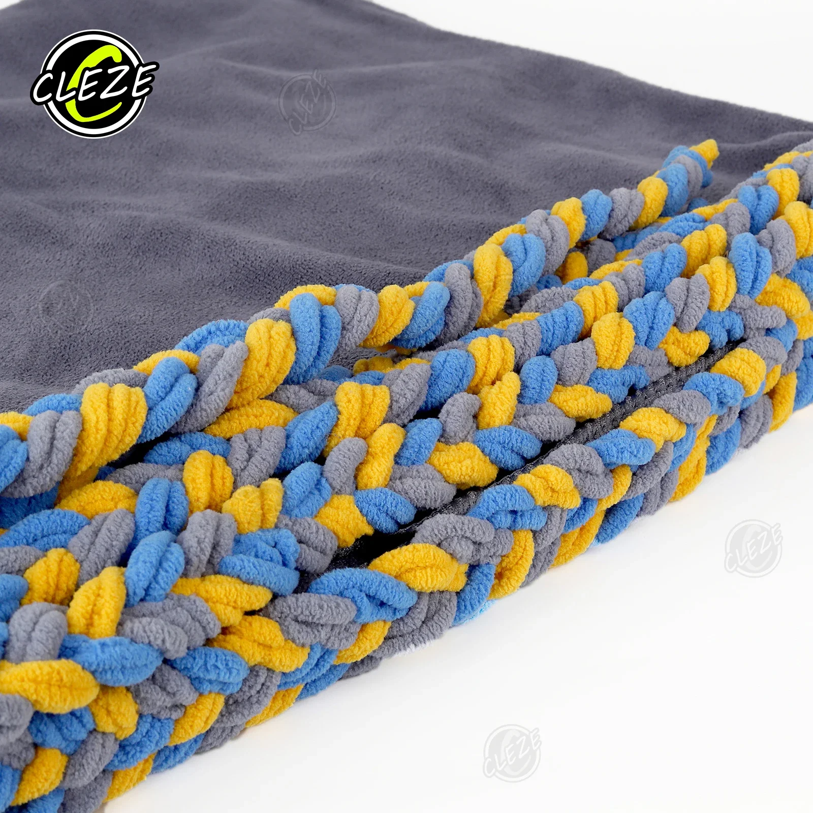 CLEZE Microfiber Car Cleaning Towel with Soak Rope High Water Absorption Window Tint Film Installation Cleaning Tool
