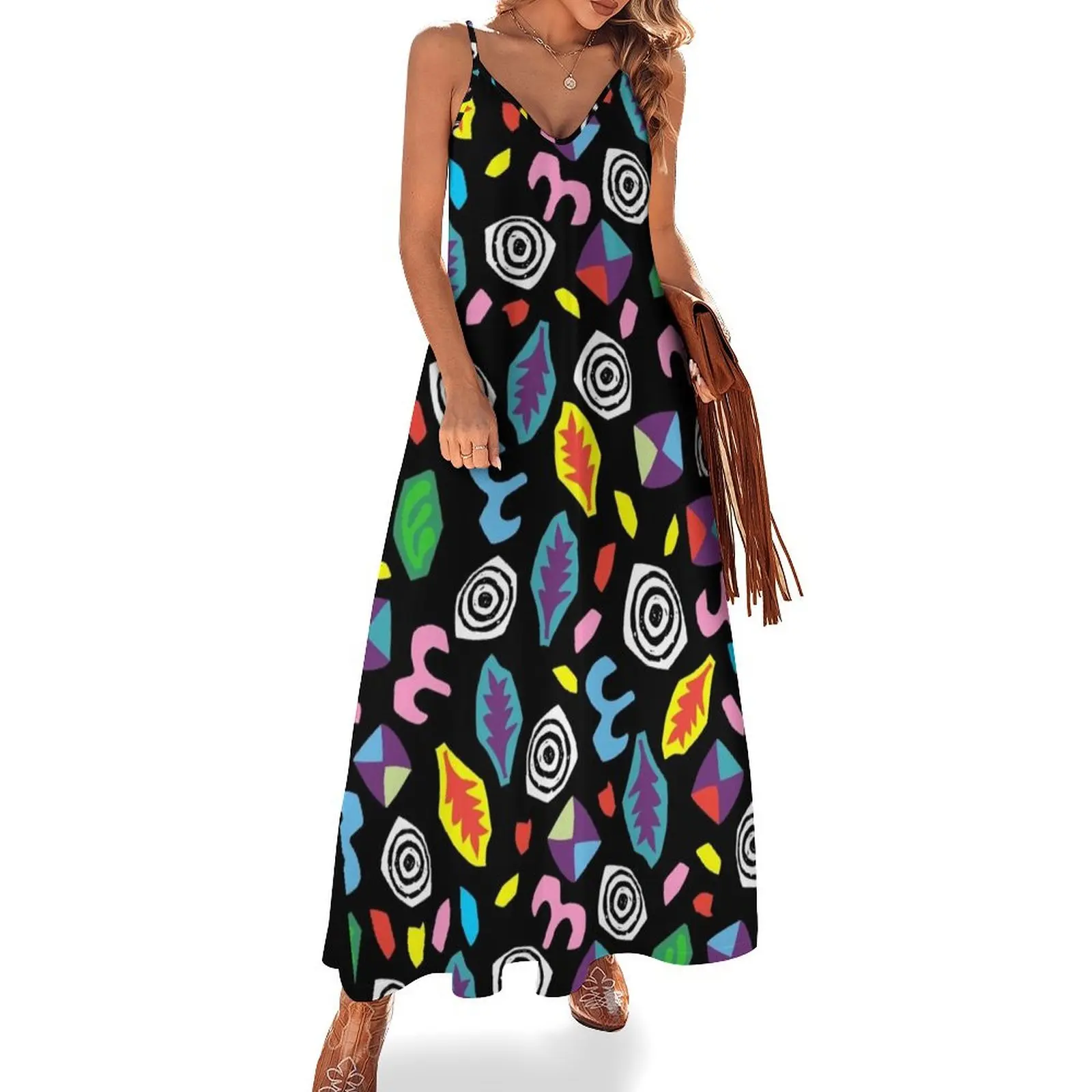 

80s Romper (larger print) Sleeveless Dress wedding dresses for parties birthday dresses for women clothes Dress