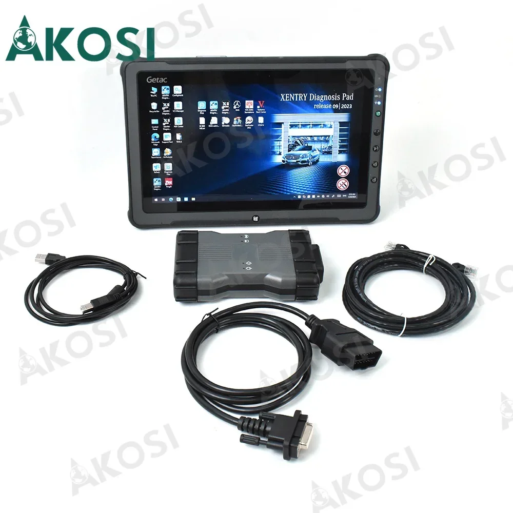 Getac F110 tablet+Diagnostic tool Full Set MB SD C6 Xentry DoIP Diagnosis Multiplexer PK SD C4 C5 Truck car bus diagnosis tool