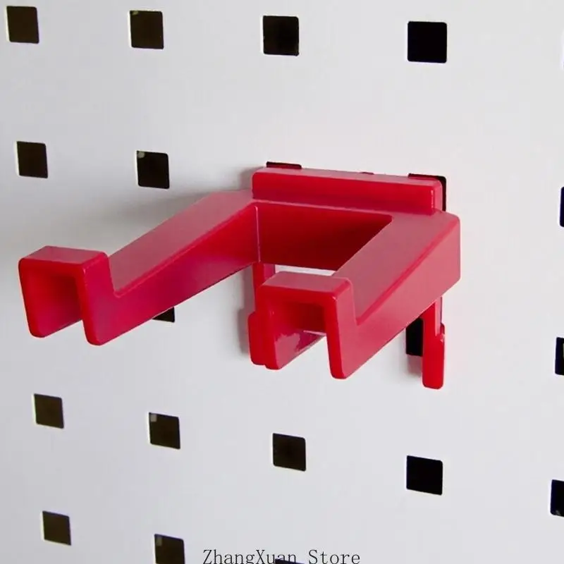 5 Stück Stecktafel-Haken, Kunststoff-Werkzeugaufhänger für Garagenorganisation und Wandaufbewahrung, Mehrzweckhaken 3 x – Detail 9