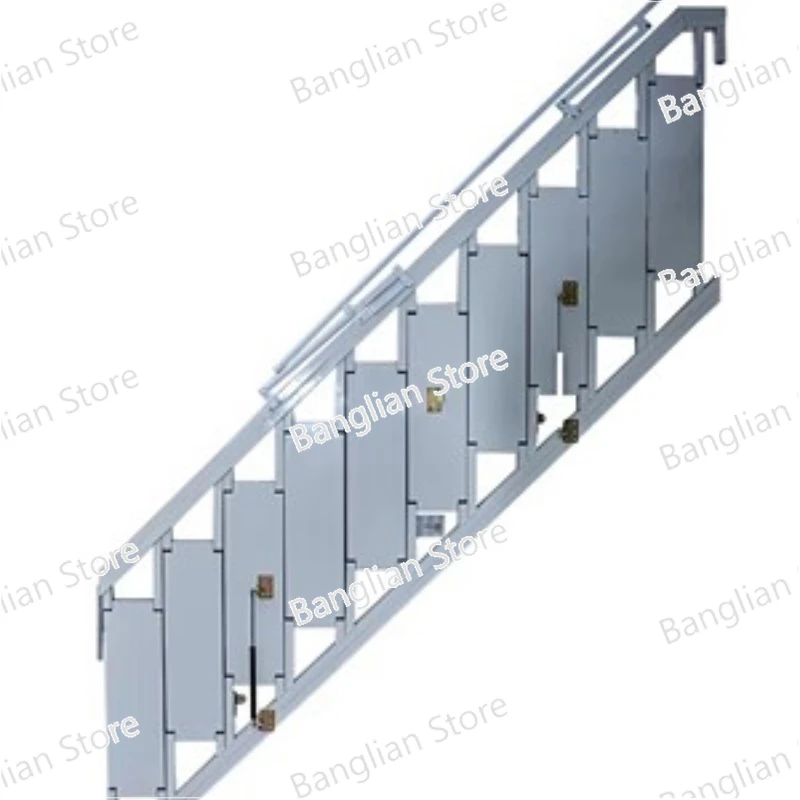 Wall Mounted Folding Staircase, Duplex Indoor, Two-story Pavilion, Partition Building, Steel Structure, Wall Mounted Ladder