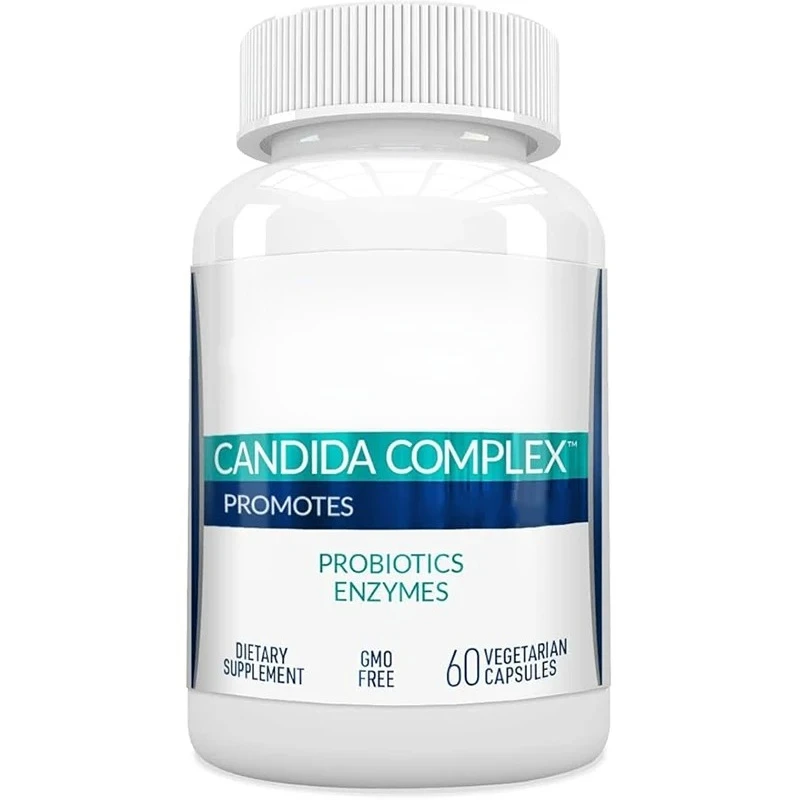 Digestive Enzymes, Candida Cleaning, Organic Herbal Non Gmo Probiotic Supplements, Grape Seed Extract, 60 Vegetarian Capsules