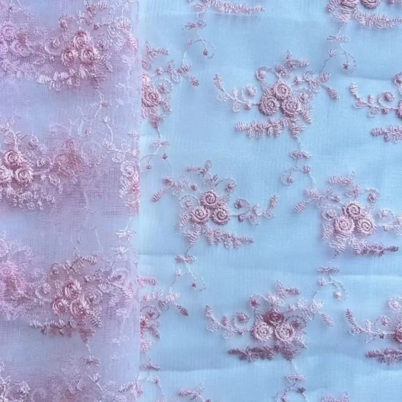 

2 Yards Available in Seven Colors,lace Fabric,colorful Woven Embroidery,rose DIY Dress, Clothing, Wedding Decoration Accessories