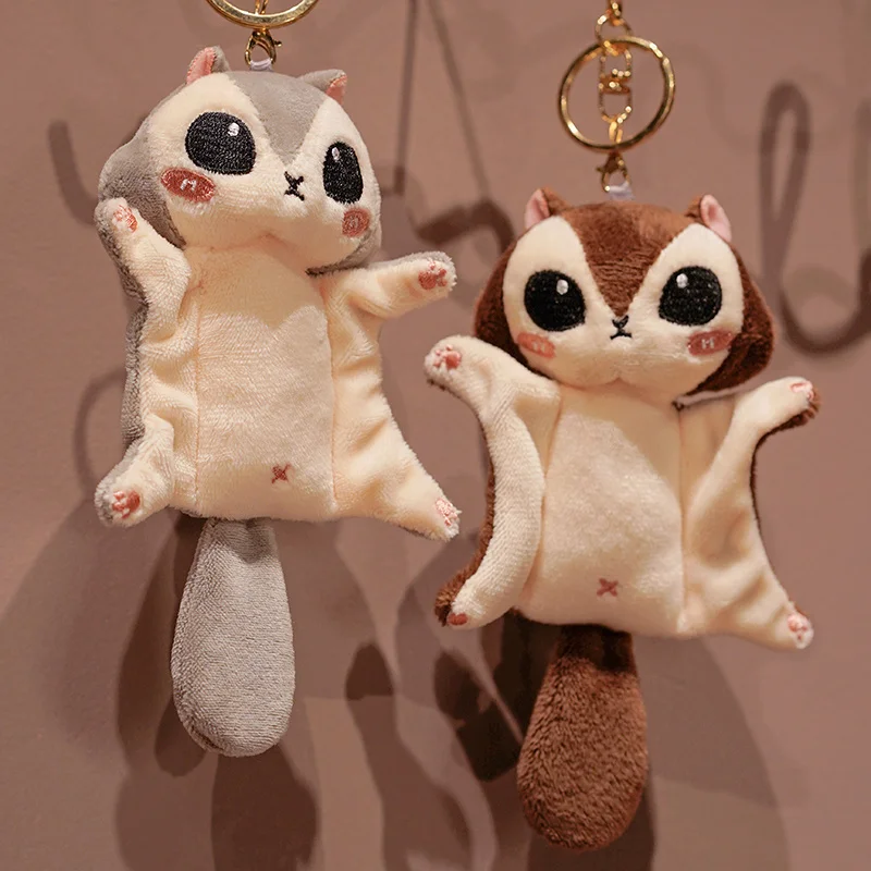 

10/20CM Honey Glider Plush Stuffed Dolls Bag Keychain Super Cute Australian Squirrel Glider Stuffed Animals Toy Gifts for Kids