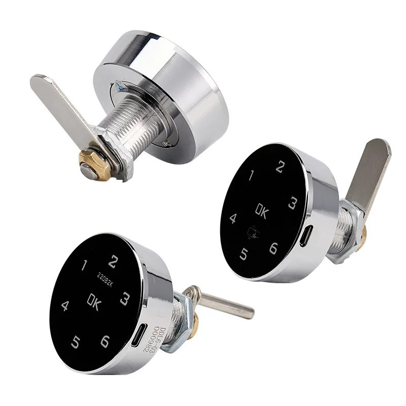 Electronic Cabinet Lock File Cabinet Card Swiping Sensor Password Lock Wardrobe Shoe Metal Drawer