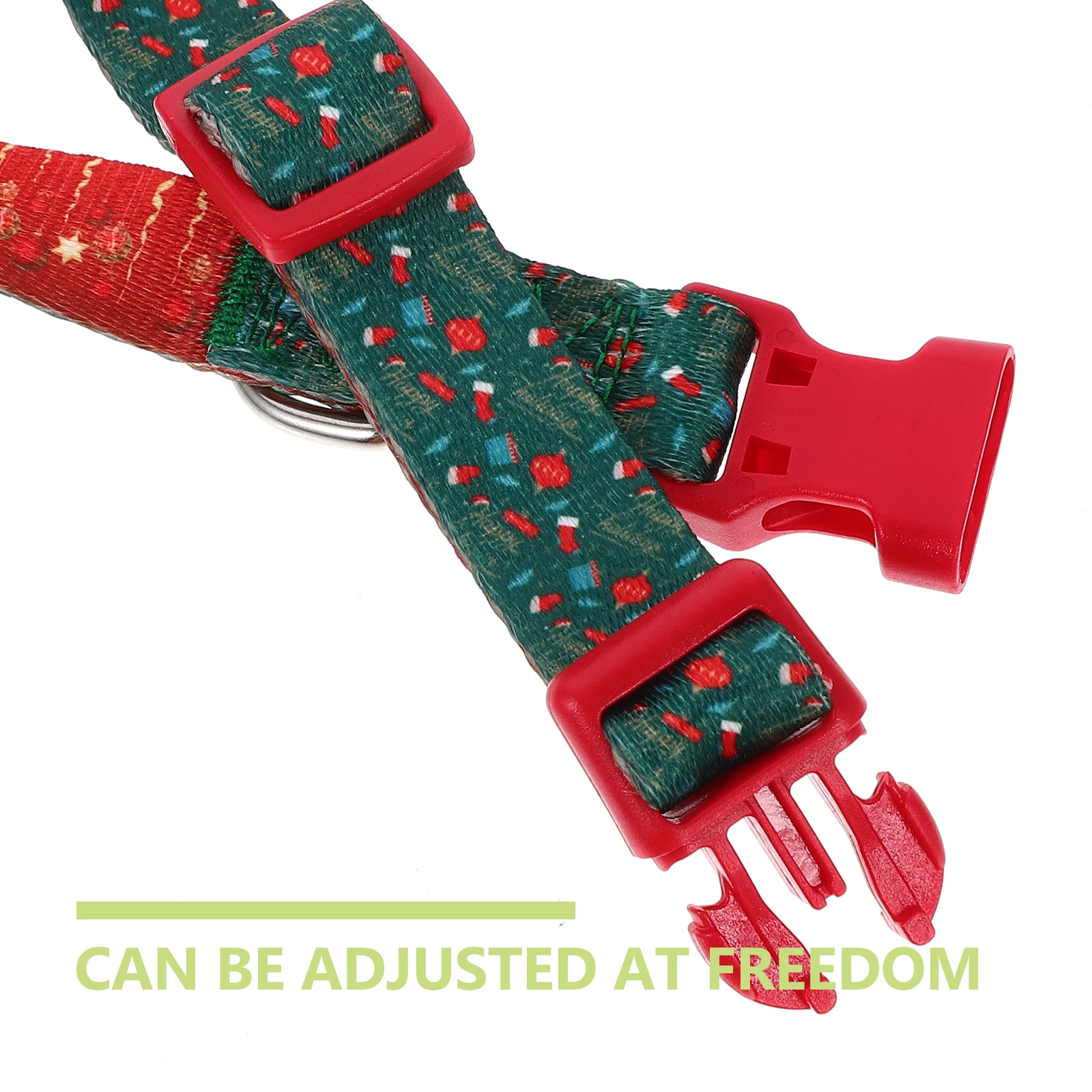 

Christmas Dog Adjustable Lightweight Pet Collar For Small Large Dogs Holiday Party Xmas Collar Comfortable Safety Buckle