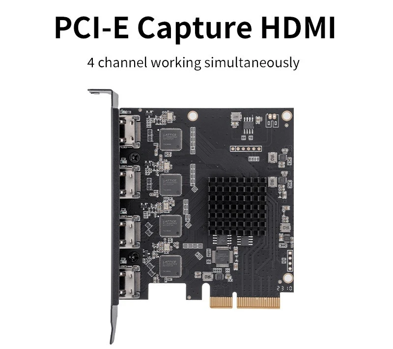Capture card, multi-channel high definition 1080P video conference live broadcast guide supports VMIX streaming