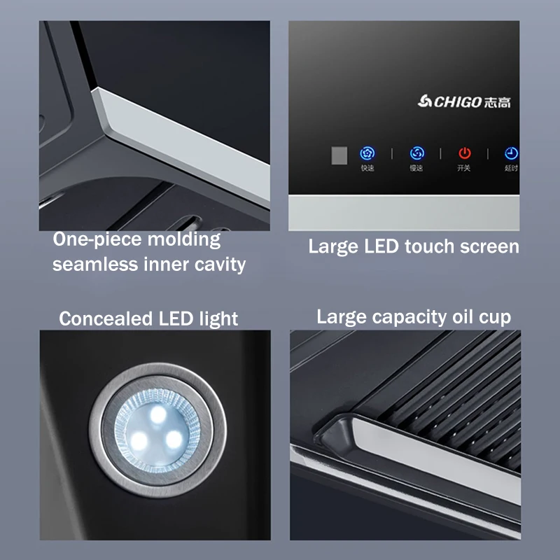 180W ช่วงเครื่องดูดควันอัตโนมัติ, CXW-180-C01หมวกน้ำมันขนาดเล็กดูดด้านบนใช้ในห้องครัว