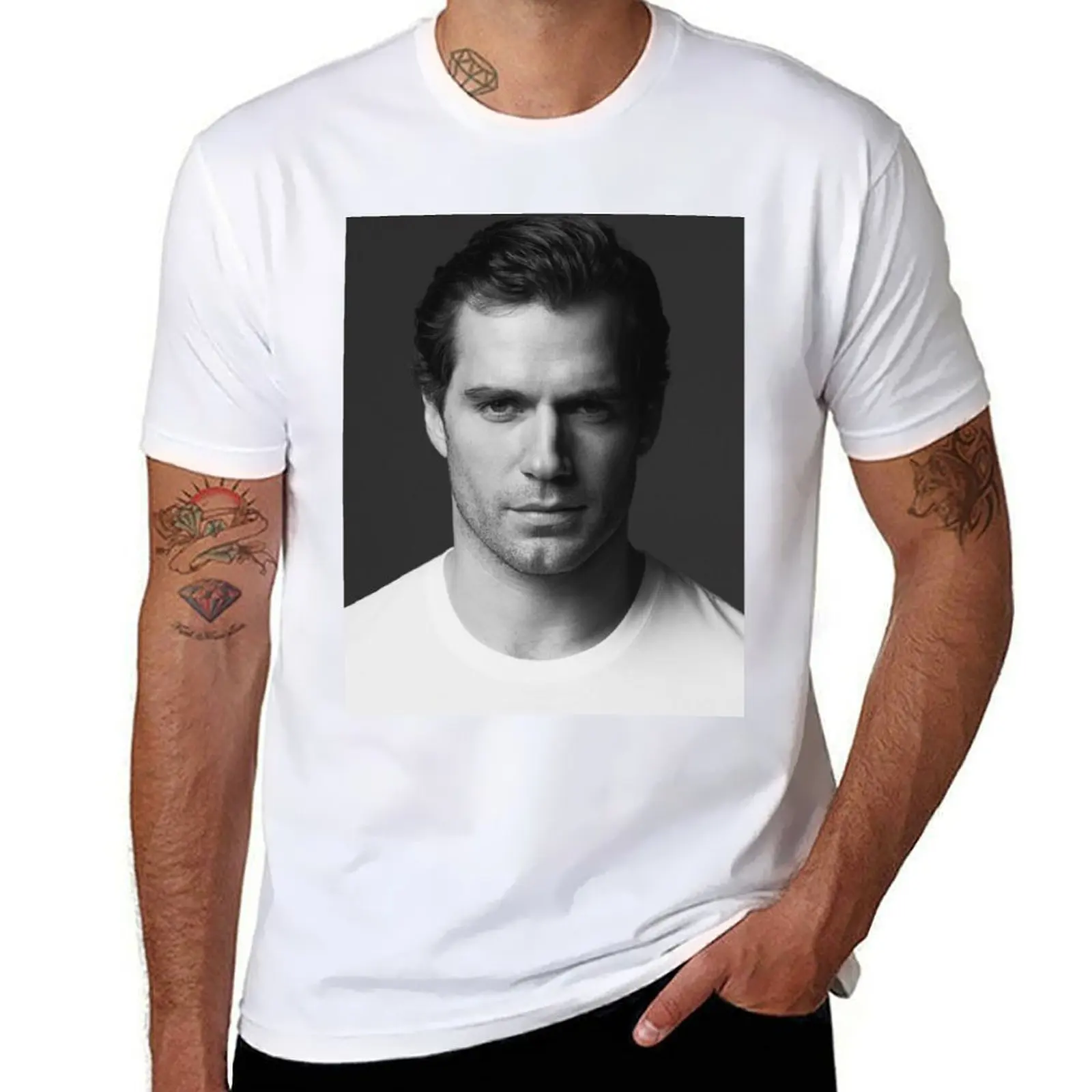 

henry cavill T-Shirt men t shirt cotton 100% t shirt man casual cotton t shirts high quality T-Shirt