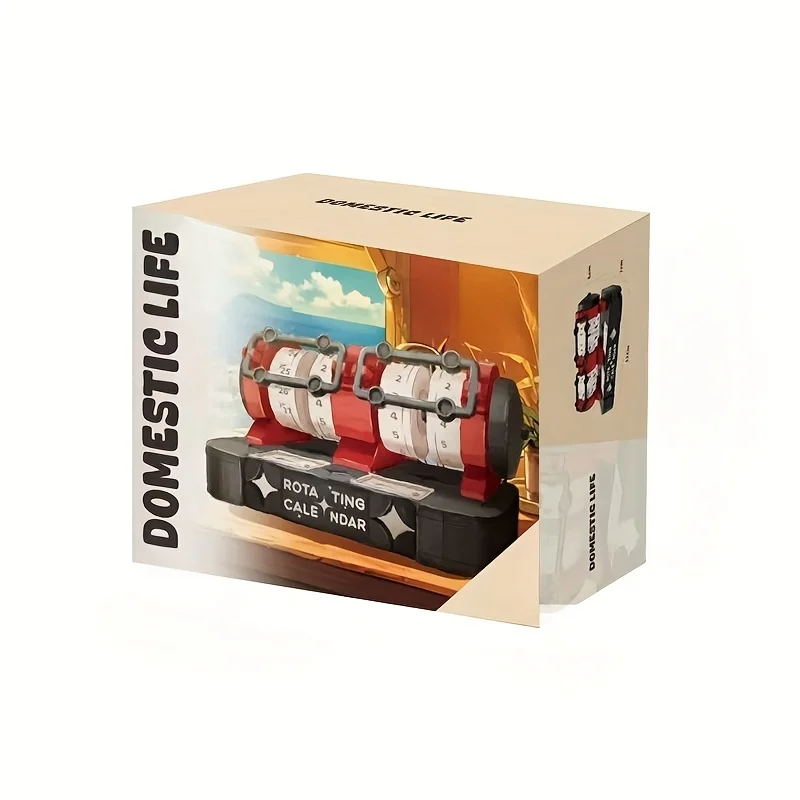 작은 입자 빌딩 블록 회전 책상 달력 향수 빌딩 블록 조립 모델 크리 에이 티브 데스크탑 장식 소년과