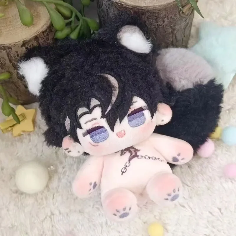 Juguetes de peluche de Anime para niños y niñas, muñeca de algodón Tartaglia, cola magnética, Cosplay, peluche suave, figura de Anime, Juguetes