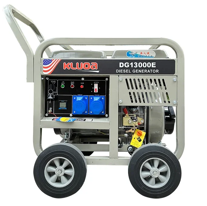 

Small Open Frame air cooling 3kw 5kw 7kw 10kw 12kw 15kw Portable Diesel Generator Diesel Silent with wheels