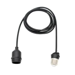 Portalámparas LED impermeable para exteriores, casquillo de luz para bombilla LED con cables de extensión de Base E27