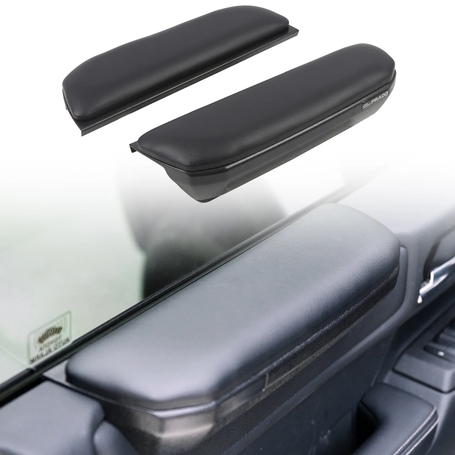 

For Toyota Land Cruiser Prado J250 LC250 2024-2025 Front Door Armrest Elbow Support Pads ABS+PU Leather Car Interior Accessories