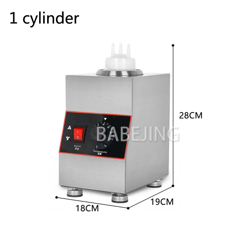 BABEJING Commercial Multifunctional Sauce Heater, Electric Cheese Chocolate Sauce Heater, Stainless Steel Dispensing Machine