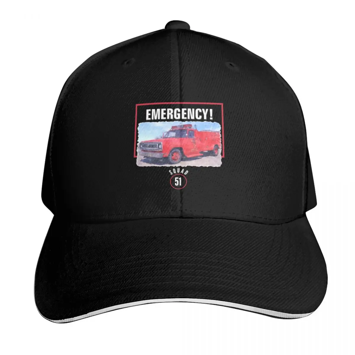 Emergency Squad 51 Truck Baseball Cap Outdoor Golf Running Hiking Summer Beach Travel Streetwear Hip Hop Trendy