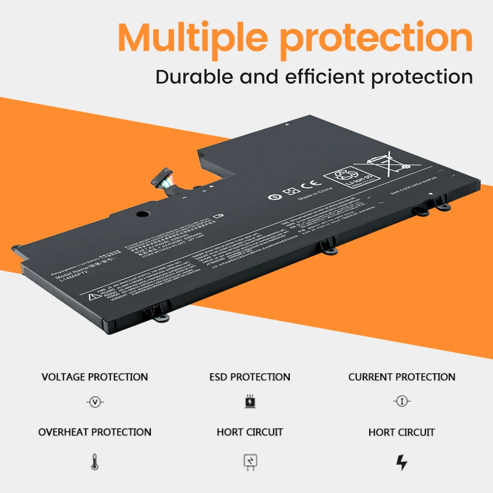 Batteria per Laptop muslimexayb 45WH per Lenovo Yoga 3 14 700 14ISK Series 3 14-IFI 3 14-ISE 6230mAh