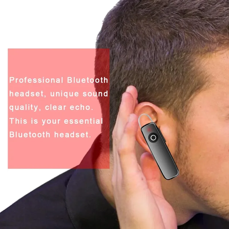 Совместимая Bluetooth-гарнитура, стерео беспроводная затычка для ушей, шумоподавление, односторонняя деловая гарнитура TWS, мини-портативная M165