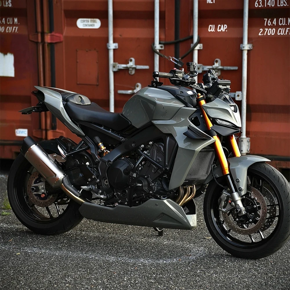 For YAMAHA MT-09/SP 2024-2025 GP WING DOWNFORCE NAKED FRONTAL SPOILERS MT09 2024 2025  Front spoiler Lower spoiler lower lip view 3