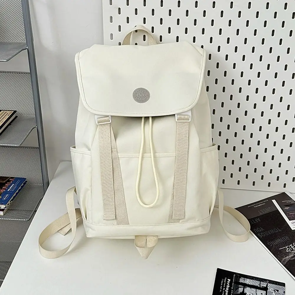 Mochila de gran capacidad a la moda, bolso de libros transpirable de nailon, bolso escolar multifunción informal para adolescentes