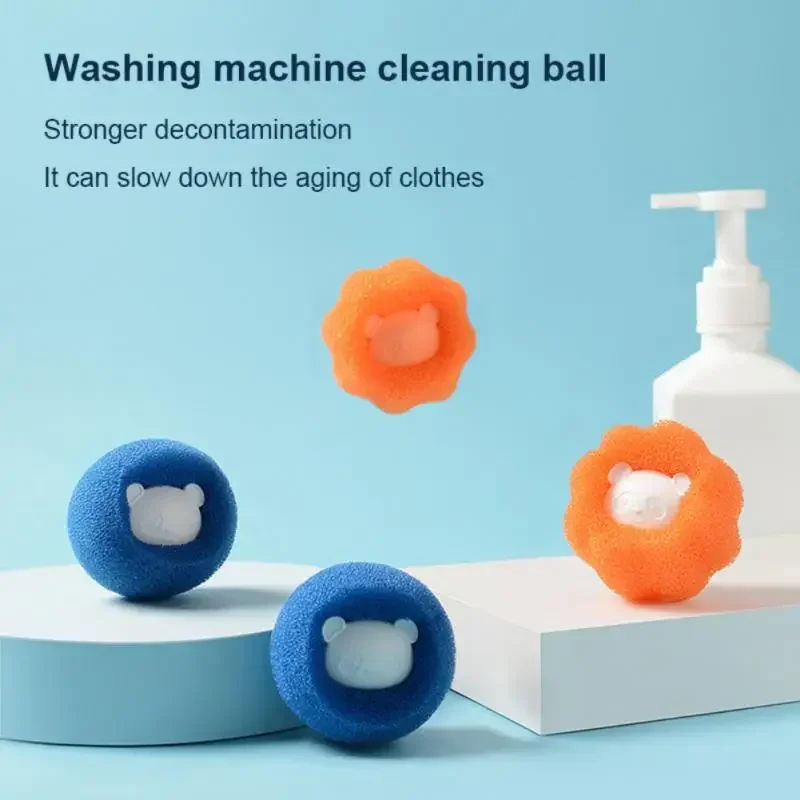 Washing Machine Suit Powder for Cooking Cleaning Laundry Balls Pet Hair Removal Ball Clean Lint Portable Washer Home Supplies