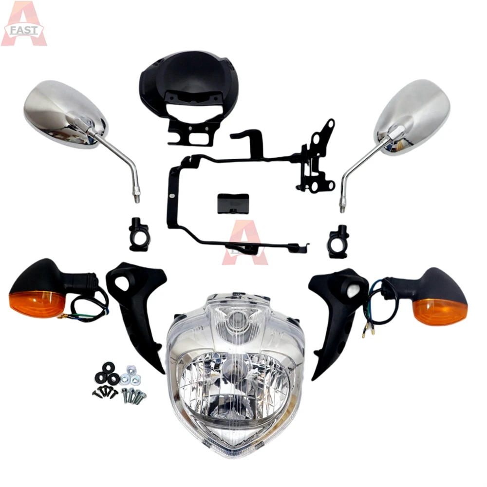 Suitable For YAMAHA FZ6N FZ6 FZ-6N 2004 2005 2006 Motorcycle Headlight Set Fit Headlamp Assembly Housing Turn Signals Set