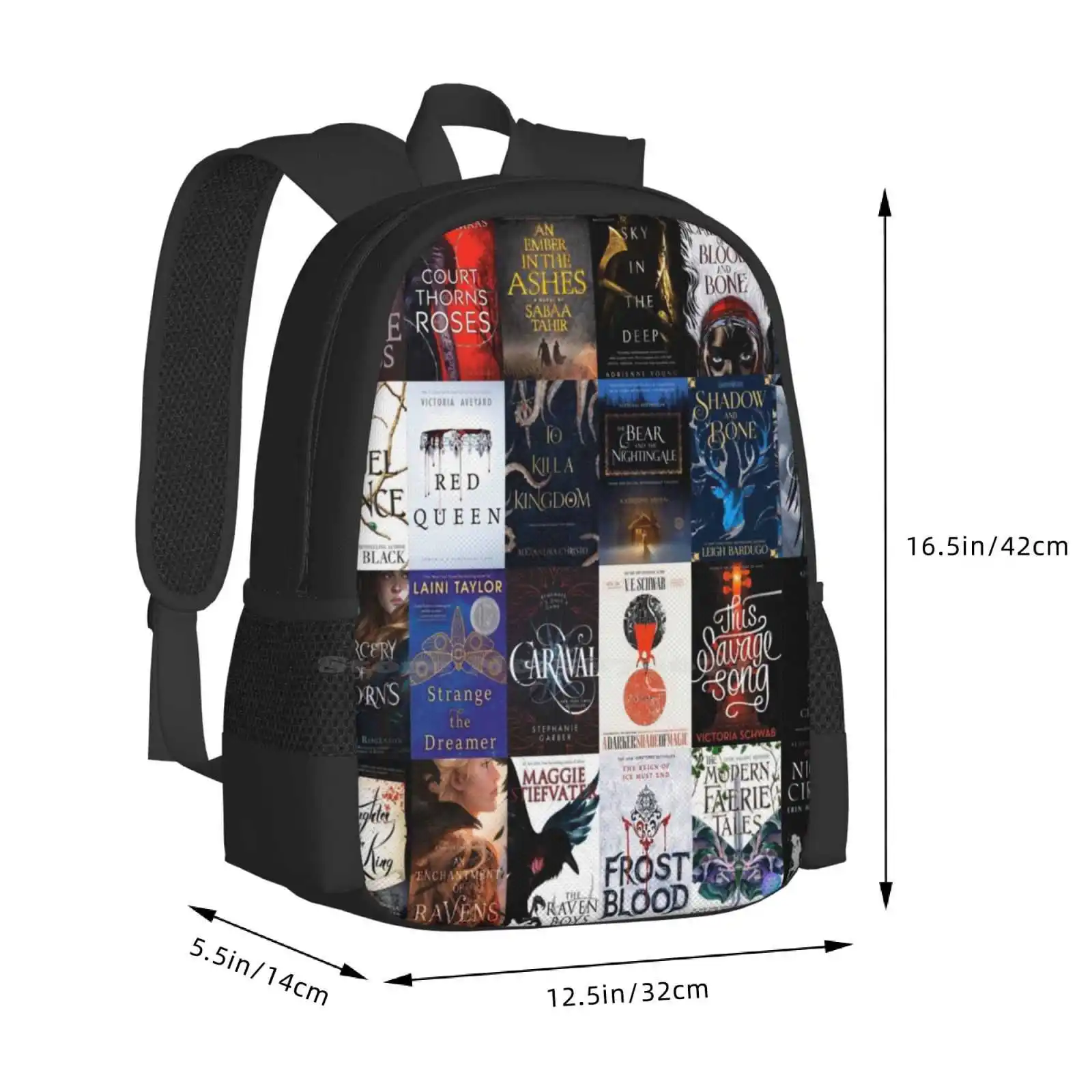 Ya Fantasy Classics Mochila Escolar de Grande Capacidade, Sacos de livros, Laptop Bags, Livro, Nerd, O Príncipe Cruel, Livros