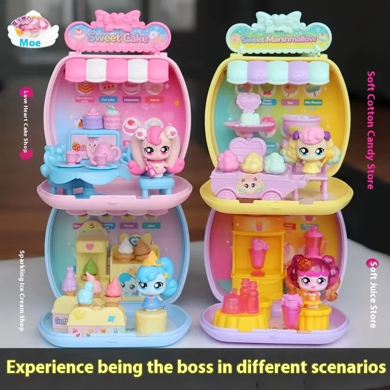 

Hot Catch！Teenieping Anime Figure Camera Magic Sweetheart Season 6 Girl'S Love Cake Shop Series Toy Doll Figurine Collection Toy