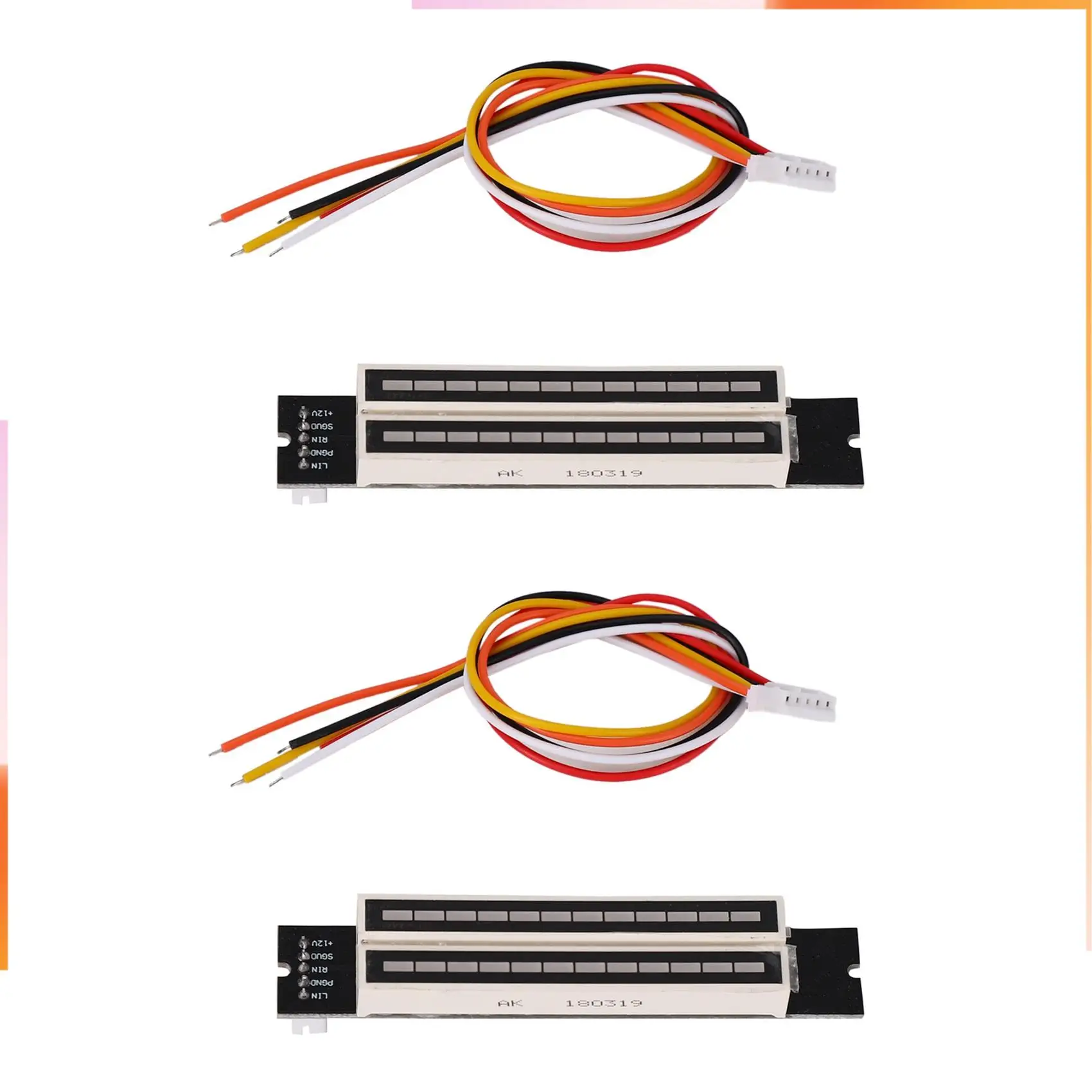A92Z 2X Mini Dual 12 Level Indicator VU Meter Stereo Amplifier Board Adjustable Light Speed Board